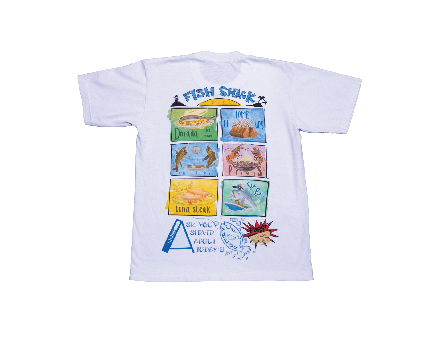 Fish Shack Ibiza Water Color Tee